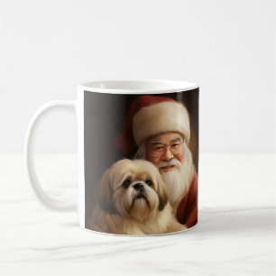 Mug Lhasa Apso Avec Noël Festif Du Père Noël
