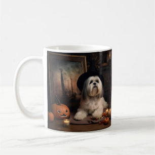 Mug Lhasa Apso Citrouille Halloween effrayant