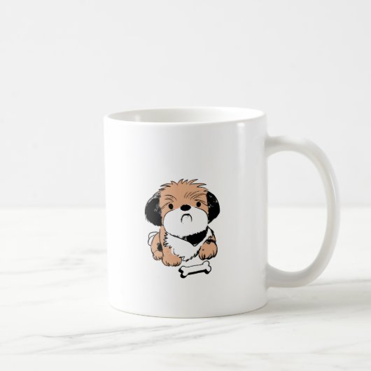 Mug Lhasa Apso et friandise pour chien (Droite)