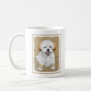 Mug Lhasa Apso Puppy Peinture - Cute Original Chien Ar
