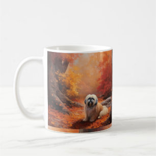 Mug Lhassa Apso à l'automne Leaves automne Inspire