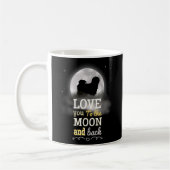 Mug Lhassa Apso Chien Aimer À La Lune (Gauche)