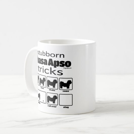 Mug Lhassa Apso Stubborn (Devant gauche)