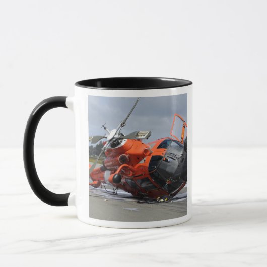 Mug L'hélicoptère Dolphin MH-65 s'est écrasé à l'aérop (Gauche)