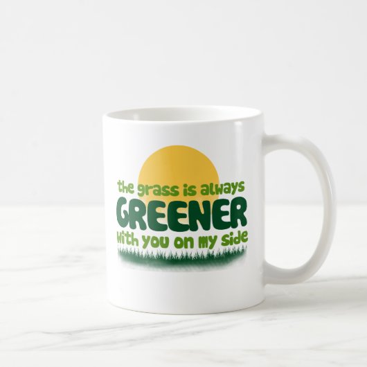 Mug L'herbe est toujours plus verte (Droite)
