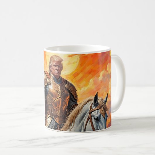 Mug L'héroïque guerrier Trump en or (Devant droit)