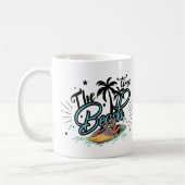 Mug L'Heure De La Plage, Surf Sur La Plage (Gauche)