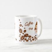 Mug L'heure du café dit le gnome sur un  (Devant droit)
