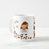 Mug L'heure du café dit le gnome sur un  (Devant gauche)