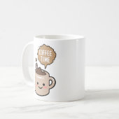 Mug l'heure du café drôle kawaii café (Devant gauche)