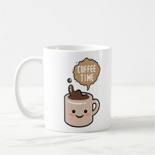 Mug l'heure du café drôle kawaii café