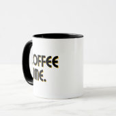 Mug L'heure du café | Simple Café Quotidien Minimalist (Devant gauche)