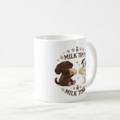 Mug l'heure du lait des chiots  (Devant droit)
