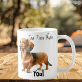 Mug L'heure du thé avec vous ! Dachshund Mignon