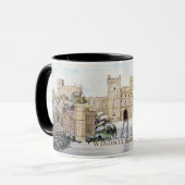Mug L'hiver à Windsor Castle Paysage Peinture (Devant gauche)