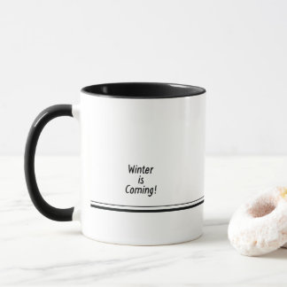 Mug L'hiver arrive, Achète un chien, meurs seul !