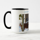 Mug l'hiver de attente donnent l'assaut à d'abord (Gauche)