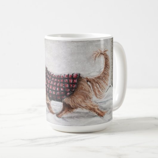 Mug L'hiver marchent d'abord (Devant droit)