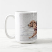 Mug L'hiver marchent d'abord (Gauche)