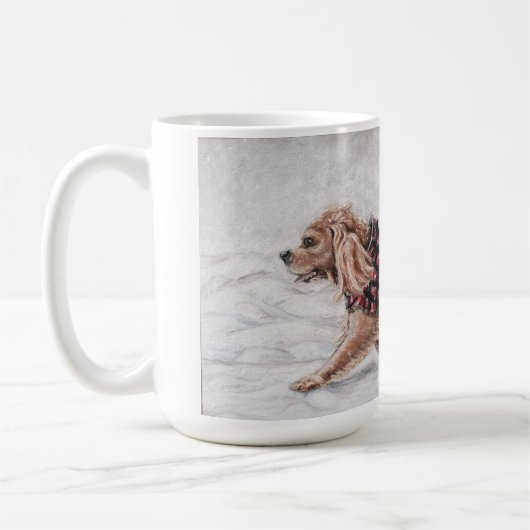 Mug L'hiver marchent d'abord (Gauche)