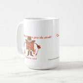 Mug L'homme affamé obtient le steak Proverbes 13:4 (Devant gauche)