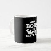 Mug L'homme chauve Bodybuilding aiment ceci qui a (Devant gauche)