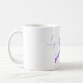 Mug L'Homme Coure La Silhouette Gradient Et La Ligne D (Gauche)