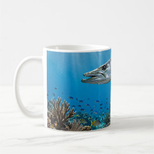 Mug L'homme de Floride Barracuda Récif de Corail Pêche