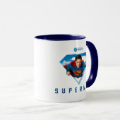 Mug L'homme de l'acier en vol (Devant droit)