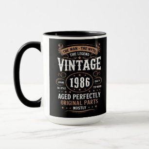Mug L'Homme La Légende Vintage 1986 Anniversaire 40 an
