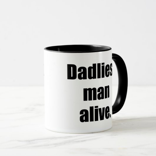 Mug L'homme le plus triste vivant (Devant droit)