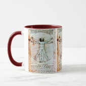 Mug L'HOMME VITRUVIEN - Parchemin antique (Gauche)