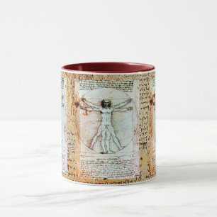 Mug L'HOMME VITRUVIEN - Parchemin antique