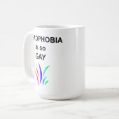 Mug L'homophobie est si gay (Devant gauche)