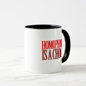 MUG L'HOMOPHOBIE EST UN CHOIX (Devant droit)