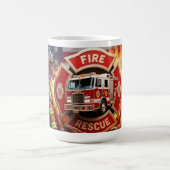 Mug L'honneur du pompier : La bravoure des Secours amé (Centre)