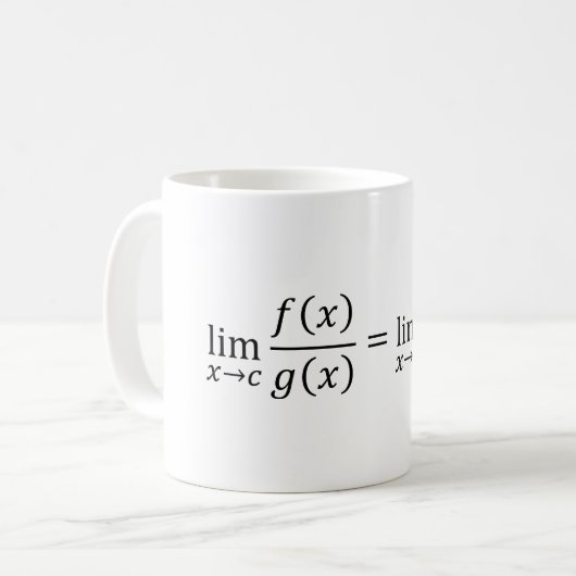 Mug L'Hopital's Rule - Math And Calculus Basics T-Shir (Devant gauche)
