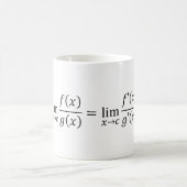 Mug L'Hopital's Rule - Math And Calculus Basics T-Shir (Centre)