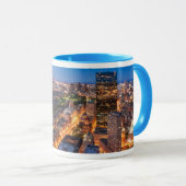 Mug L'horizon de Boston au crépuscule (Devant droit)