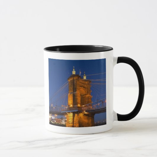 Mug L'horizon de Cincinnati, Ohio, États-Unis au crépu (Droite)