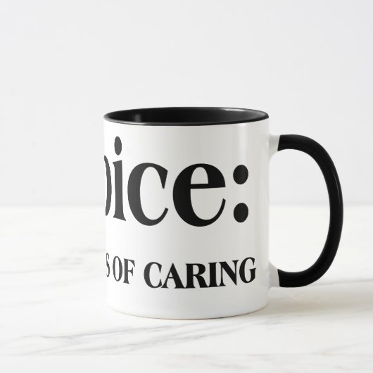 Mug L'hospice est dans les affaires des soins de (Droite)