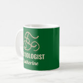 Mug L'humoristique vert BEADOLOGISTE de Lover (Devant gauche)