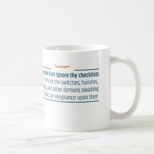 Mug L'humour d'aviation n'ignorent pas des listes de