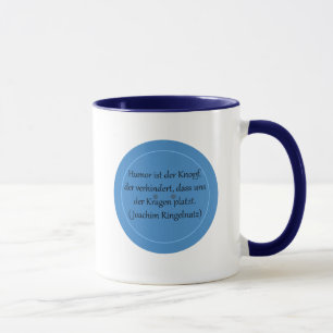 Mug L'humour est le bouton qui empêche…