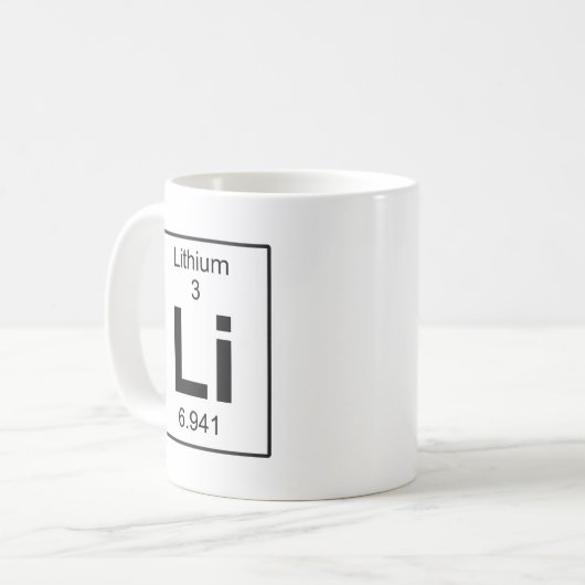 Mug Li - lithium (Devant gauche)