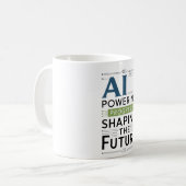 Mug L'IA favorise le progrès - Façonner l'avenir (Devant gauche)