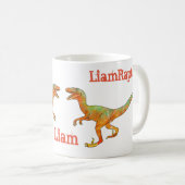 Mug Liam Raptor Effrayer Velociraptor Dinosaur Funny (Devant droit)