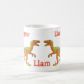 Mug Liam Raptor Effrayer Velociraptor Dinosaur Funny (Centre)