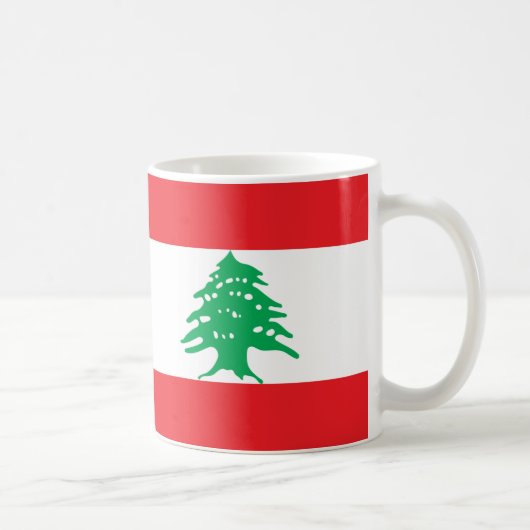 Mug Liban Drapeau en céramique Musique (Droite)