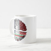 Mug Liban FRANÇAIS Drapeau des racines d'arbres (Devant gauche)